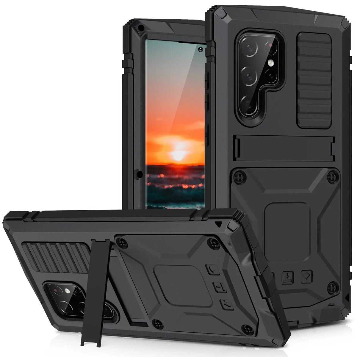 360 Full Metal Aluminum Armor Case For Samsung Galaxy S22 Plus S22 Ultra - Avontic