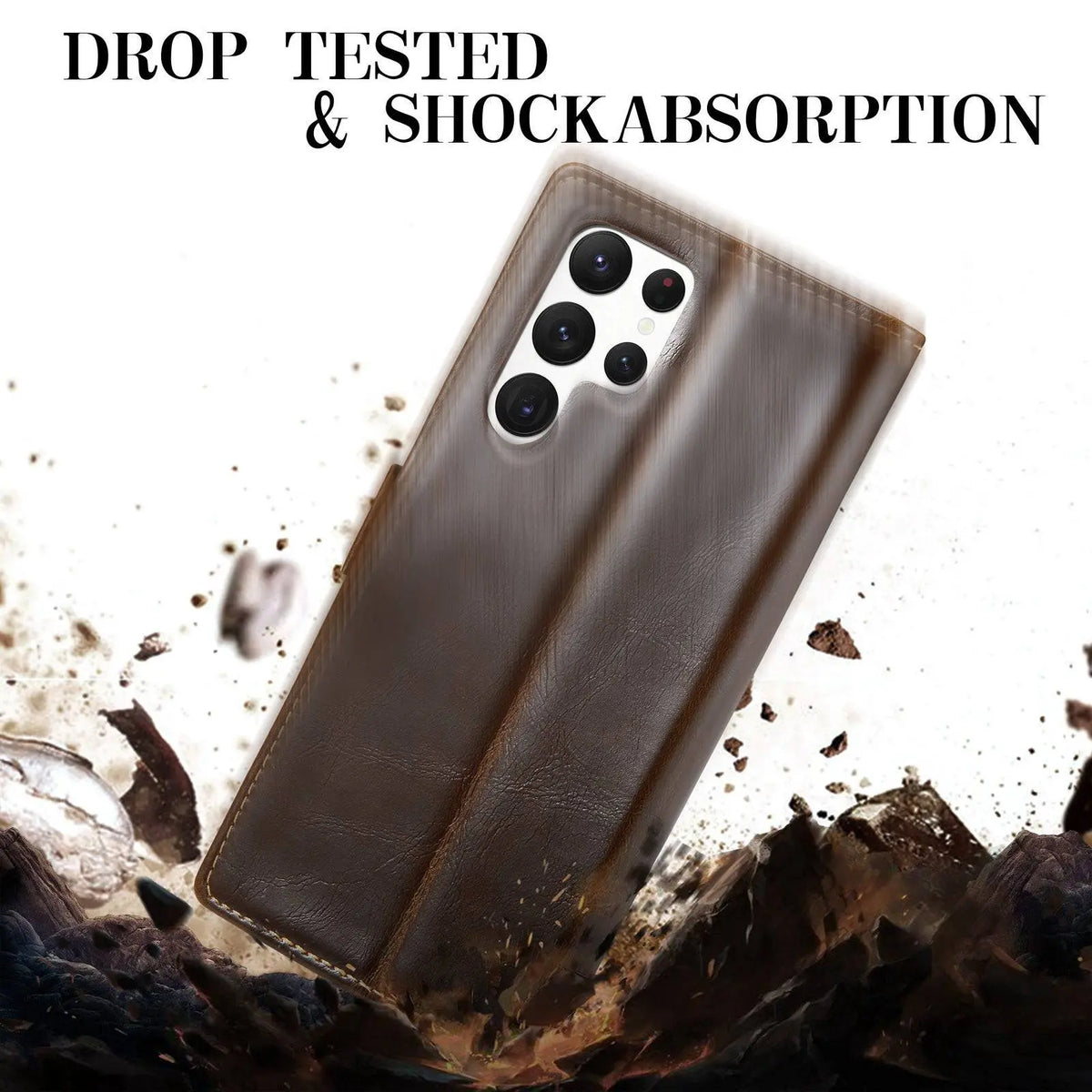 Avontic Premium Leather Wallet Case For Samsung Galaxy S22 Ultra - Avontic