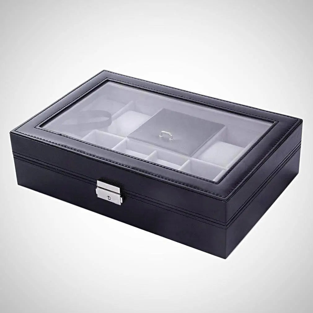 Leather Watch & Jewelry Display Case - Pinnacle Luxuries