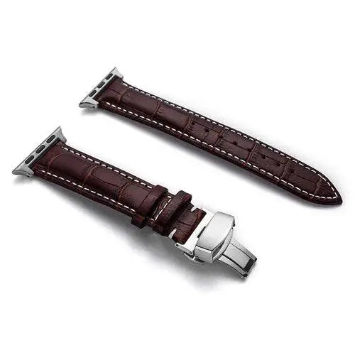 Genuine Cowhide Leather Apple Watch Band - Pinnacle Luxuries