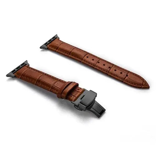 Genuine Cowhide Leather Apple Watch Band - Pinnacle Luxuries