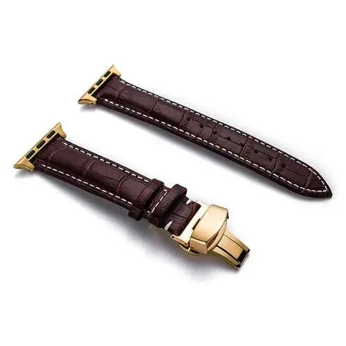 Genuine Cowhide Leather Apple Watch Band - Pinnacle Luxuries