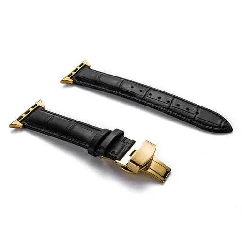 Genuine Cowhide Leather Apple Watch Band - Pinnacle Luxuries