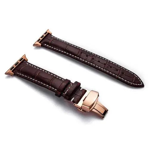 Genuine Cowhide Leather Apple Watch Band - Pinnacle Luxuries