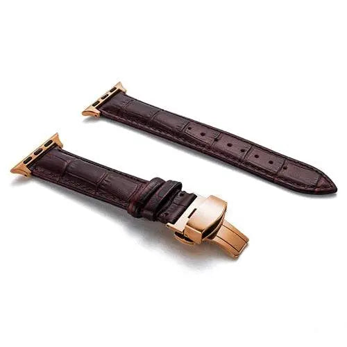 Genuine Cowhide Leather Apple Watch Band - Pinnacle Luxuries