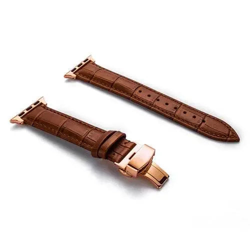 Genuine Cowhide Leather Apple Watch Band - Pinnacle Luxuries