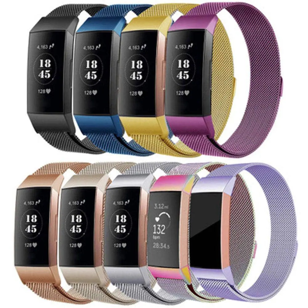 Fitbit Charge 3 & 4 Prestige Stainless Steel Mesh Loop Band - Avontic