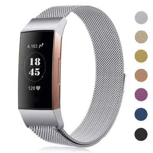 Fitbit Charge 3 & 4 Prestige Stainless Steel Mesh Loop Band - Avontic