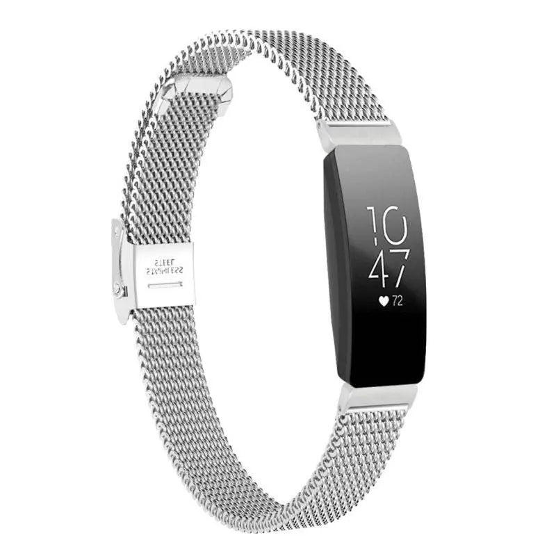 Fitbit Inspire Hr Stainless Steel Mesh Loop Band - Avontic